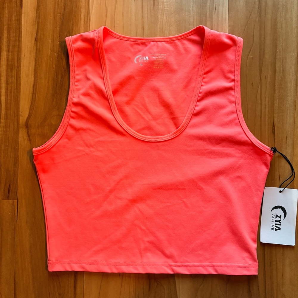 ZYIA Active Flamingo Pink Stronger Tank XL